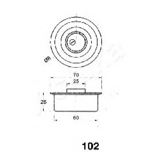 ASHIKA Τεντωτήρας Ιμάντα Χρονισμού 45-01-102