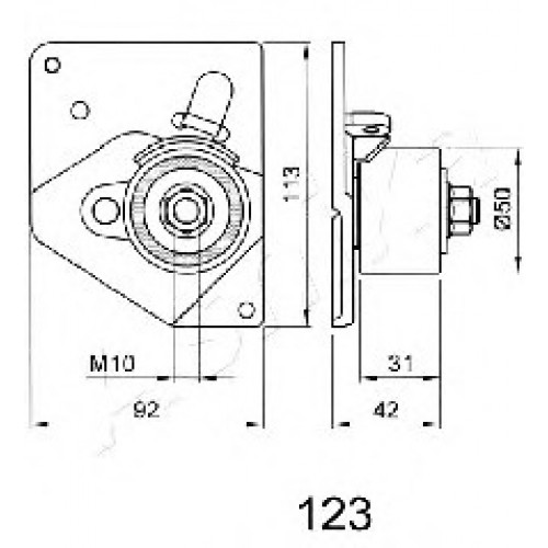 ASHIKA Τεντωτήρας Ιμάντα Χρονισμού 45-01-123
