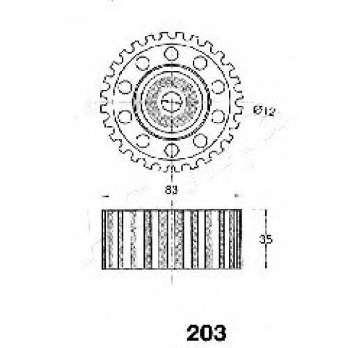 ASHIKA Τεντωτήρας Ιμάντα Χρονισμού 45-02-203