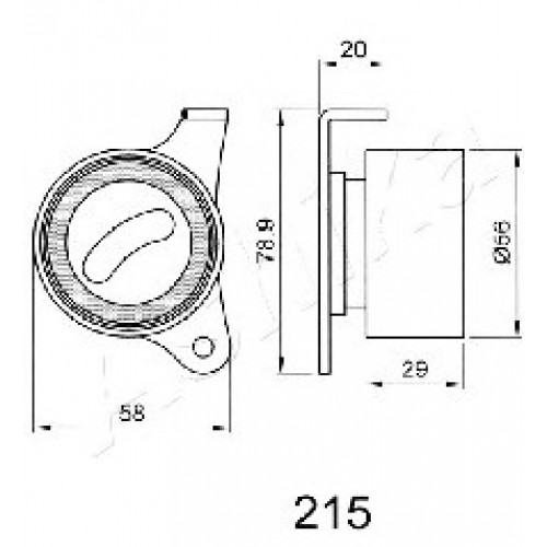 ASHIKA Τεντωτήρας Ιμάντα Χρονισμού 45-02-215