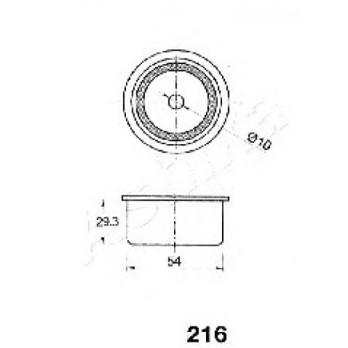 ASHIKA Τεντωτήρας Ιμάντα Χρονισμού 45-02-216