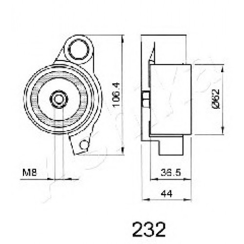 ASHIKA Τεντωτήρας Ιμάντα Χρονισμού 45-02-232