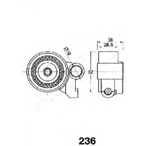 ASHIKA Τεντωτήρας Ιμάντα Χρονισμού 45-02-236