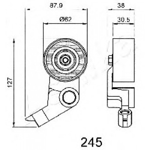 ASHIKA Τεντωτήρας Ιμάντα Χρονισμού 45-02-245