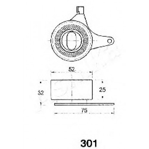 ASHIKA Τεντωτήρας Ιμάντα Χρονισμού 45-03-301