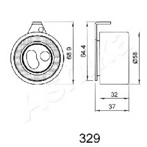 ASHIKA Τεντωτήρας Ιμάντα Χρονισμού 45-03-329