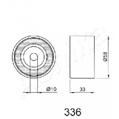 ASHIKA Τεντωτήρας Ιμάντα Χρονισμού 45-03-336