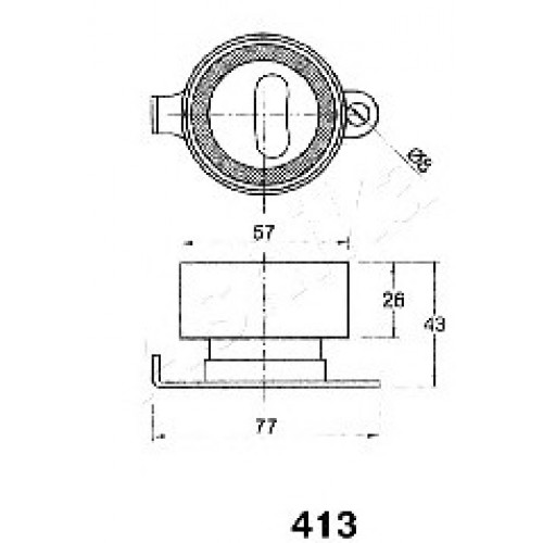 ASHIKA Τεντωτήρας Ιμάντα Χρονισμού 45-04-413