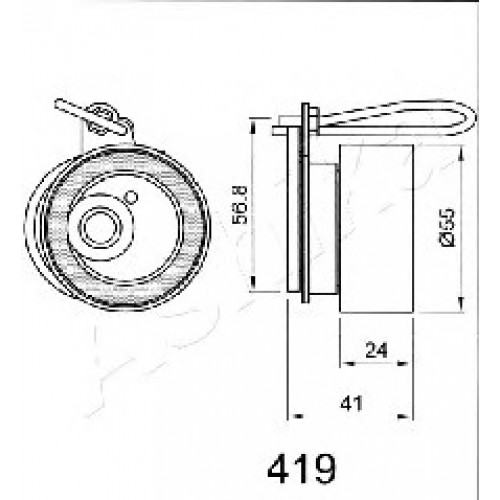 ASHIKA Τεντωτήρας Ιμάντα Χρονισμού 45-04-419