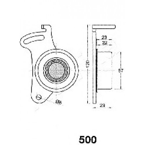 ASHIKA Τεντωτήρας Ιμάντα Χρονισμού 45-05-500