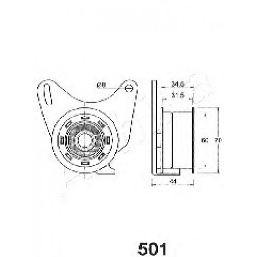 ASHIKA Τεντωτήρας Ιμάντα Χρονισμού 45-05-501