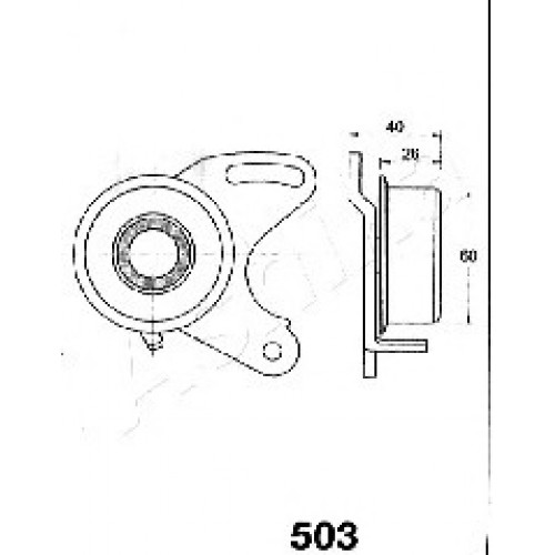 ASHIKA Τεντωτήρας Ιμάντα Χρονισμού 45-05-503