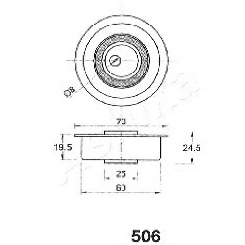 ASHIKA Τεντωτήρας Ιμάντα Χρονισμού 45-05-506