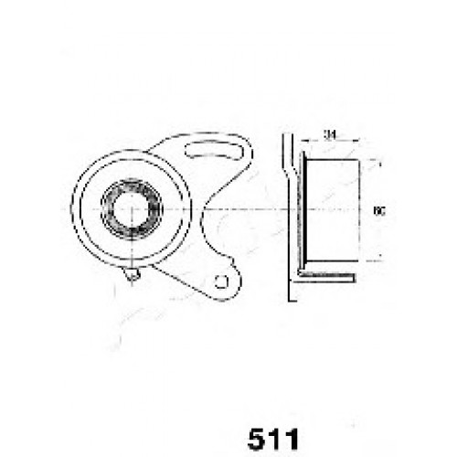 ASHIKA Τεντωτήρας Ιμάντα Χρονισμού 45-05-511