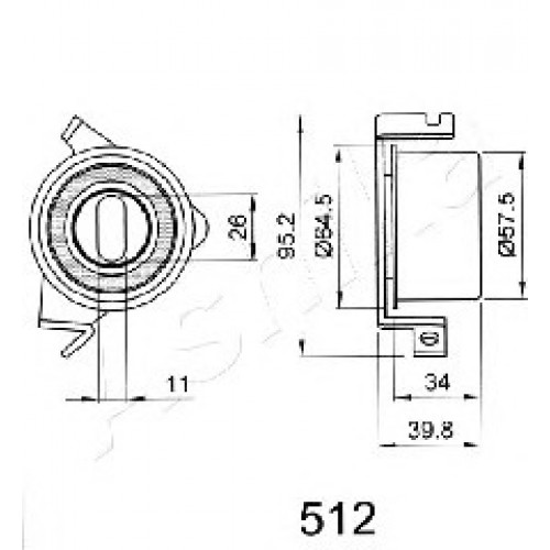 ASHIKA Τεντωτήρας Ιμάντα Χρονισμού 45-05-512