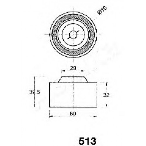 ASHIKA Τεντωτήρας Ιμάντα Χρονισμού 45-05-513