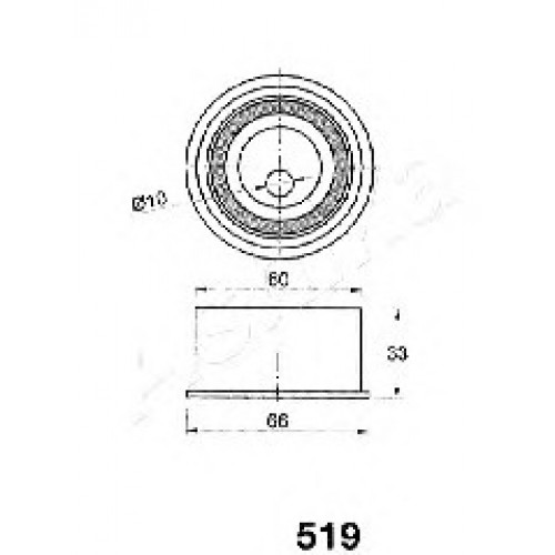 ASHIKA Τεντωτήρας Ιμάντα Χρονισμού 45-05-519