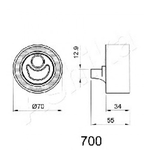 ASHIKA Τεντωτήρας Ιμάντα Χρονισμού 45-07-700