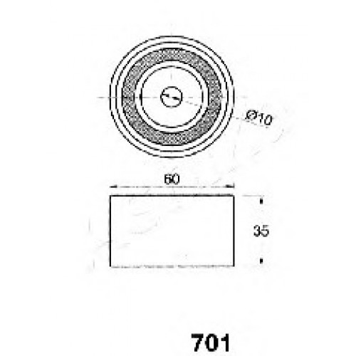 ASHIKA Τεντωτήρας Ιμάντα Χρονισμού 45-07-701