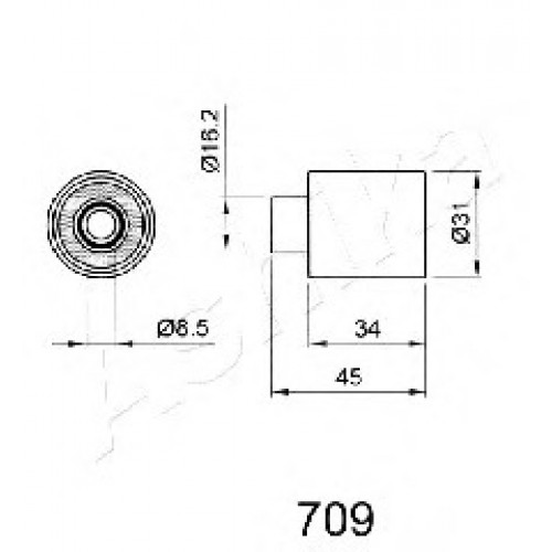 ASHIKA Τεντωτήρας Ιμάντα Χρονισμού 45-07-709