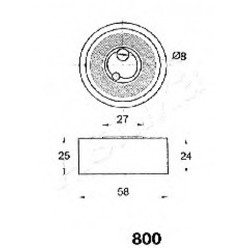 ASHIKA Τεντωτήρας Ιμάντα Χρονισμού 45-08-800