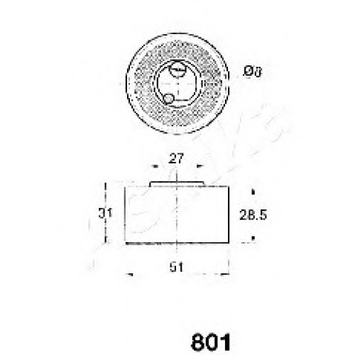ASHIKA Τεντωτήρας Ιμάντα Χρονισμού 45-08-801