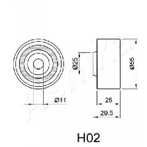 ASHIKA Τεντωτήρας Ιμάντα Χρονισμού 45-0H-002