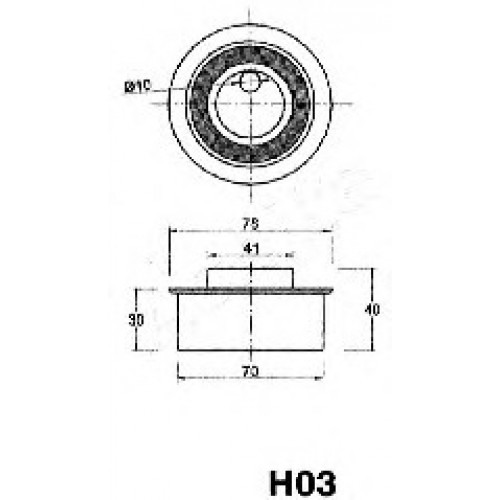ASHIKA Τεντωτήρας Ιμάντα Χρονισμού 45-0H-003