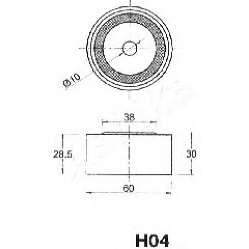 ASHIKA Τεντωτήρας Ιμάντα Χρονισμού 45-0H-004