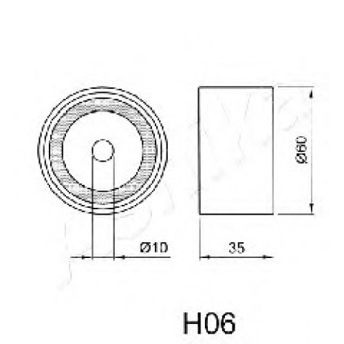ASHIKA Τεντωτήρας Ιμάντα Χρονισμού 45-0H-006