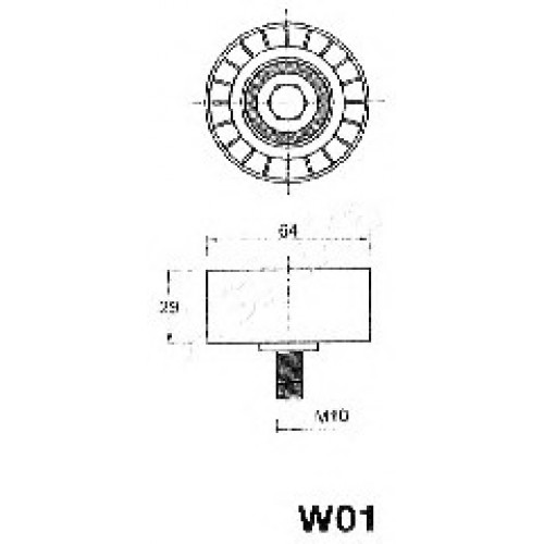 ASHIKA Τεντωτήρας Ιμάντα Χρονισμού 45-0W-001