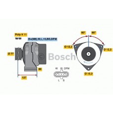 BOSCH Δυναμό & Εναλλάκτης Ρεύματος 0 124 555 004