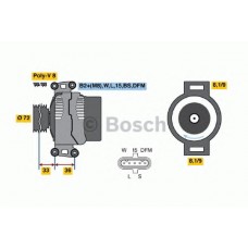 BOSCH Δυναμό & Εναλλάκτης Ρεύματος 0 124 555 008
