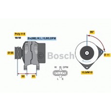 BOSCH Δυναμό & Εναλλάκτης Ρεύματος 0 124 655 006