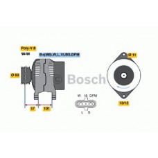 BOSCH Δυναμό & Εναλλάκτης Ρεύματος 0 124 655 008