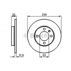 BOSCH Δισκόπλακα 0 986 478 011