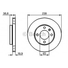BOSCH Δισκόπλακα 0 986 478 017