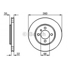 BOSCH Δισκόπλακα 0 986 478 036