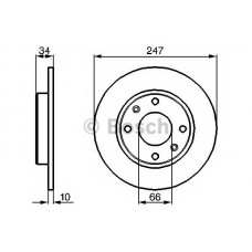BOSCH Δισκόπλακα 0 986 478 046