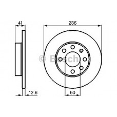 BOSCH Δισκόπλακα 0 986 478 081