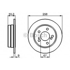 BOSCH Δισκόπλακα 0 986 478 188