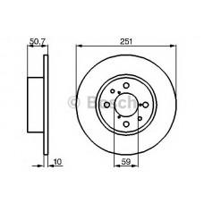 BOSCH Δισκόπλακα 0 986 478 238