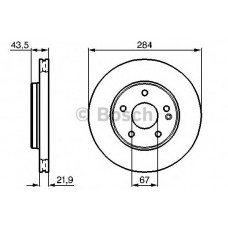 BOSCH Δισκόπλακα 0 986 478 301