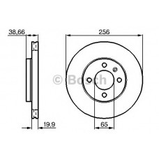 BOSCH Δισκόπλακα 0 986 478 308
