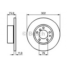 BOSCH Δισκόπλακα 0 986 478 319