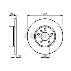 BOSCH Δισκόπλακα 0 986 478 341