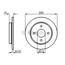 BOSCH Δισκόπλακα 0 986 478 344