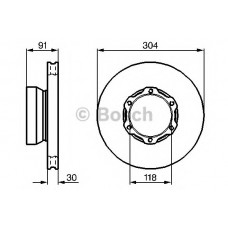 BOSCH Δισκόπλακα 0 986 478 456