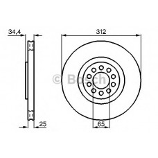 BOSCH Δισκόπλακα 0 986 478 467