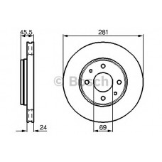 BOSCH Δισκόπλακα 0 986 478 493
